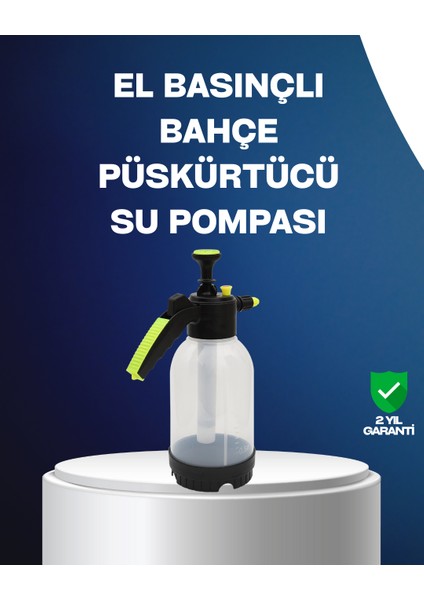 Ayarlanabilir Nozullu Basınçlı Köpük Pompası Araba Yıkama 2l Kapasiteli