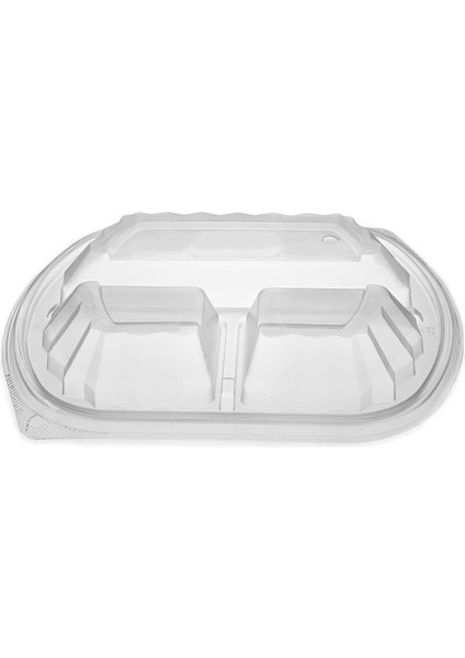Mikrodalga 3 Bölmeli Sıcak Yemek Kabı 50 Adet modelleri