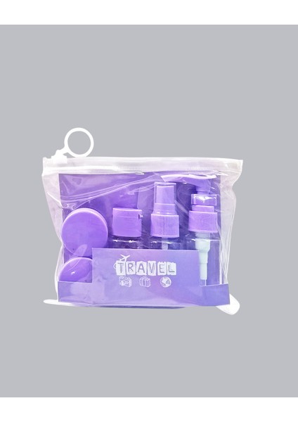 Seyahat Banyo Seti 5 Parça Şeffaf Taşıma Çantalı 30 ml fiyatları