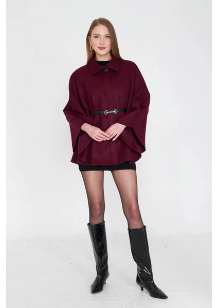 Kemerli Kaşe Panço Bordo Pt fiyatları