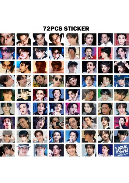 Stray Kıds Bangchan '' Karma '' Çift Yön Baskılı Lomo Card Seti modelleri