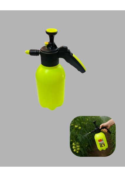 2 Litre Pompalı Püskürtücü Bakır Nozullu Ayarlı Sprey Temizlik ve Bahçe indirimleri