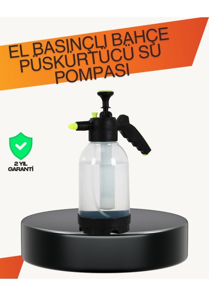 Manuel Köpük Üreten Basınçlı Sprey Şişesi 2l Temizlik ve Oto Yıkama