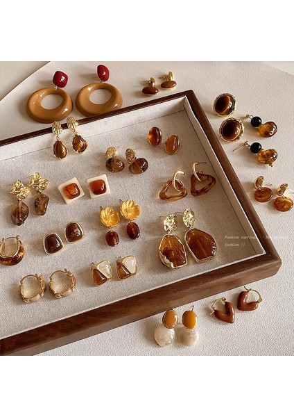 Yeni Sonbahar ve Kış Kehri Küpeler Mirador Retro Hong Kong Tarzı Küpeler Küpeler Niş Üst Düzey Yüz Duygusu ile (Yurt Dışından) modelleri