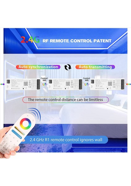 2x Wb5 Rf Wifi Bluetooth LED Strip Denetleyicisi Rgb Cct Rgbw 5in1 Dimmable DC12-24V Işıklar Akıllı Yaşam Uygulaması Için (Yurt Dışından) indirimleri