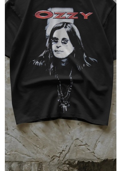 Unisex Ozzy Black Sabbath Baskılı Tişört, Oversize Ozzy Osbourne Temalı T-Shirt fiyatları