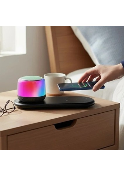 Kablosuz Şarj Standlı Bluetooth Hoparlör fiyatları