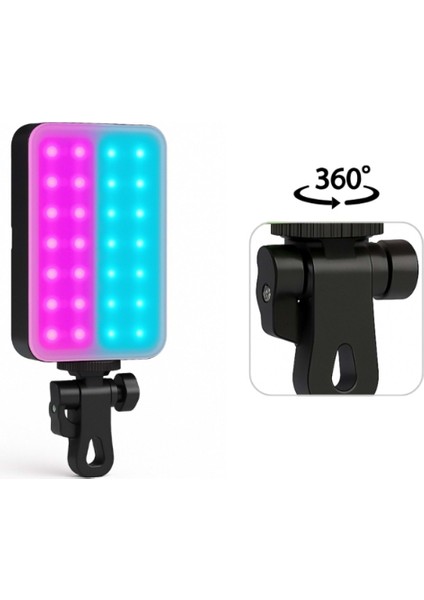 Clip-Fill Taşınabilir Mini Rgb LED Selfie Işığı fırsatları