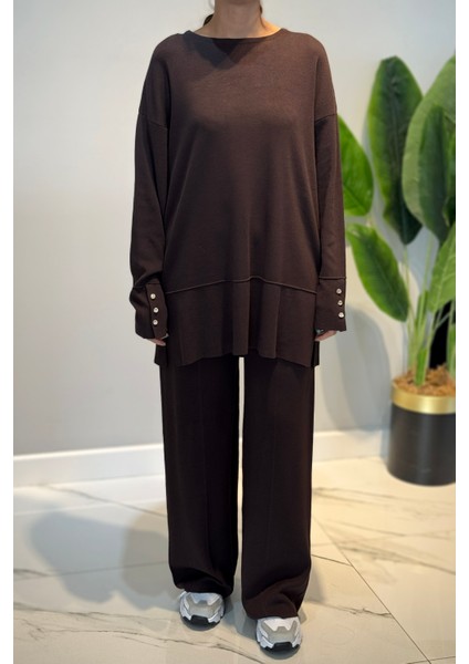 Basic Triko Takım 36211 Kahverengi