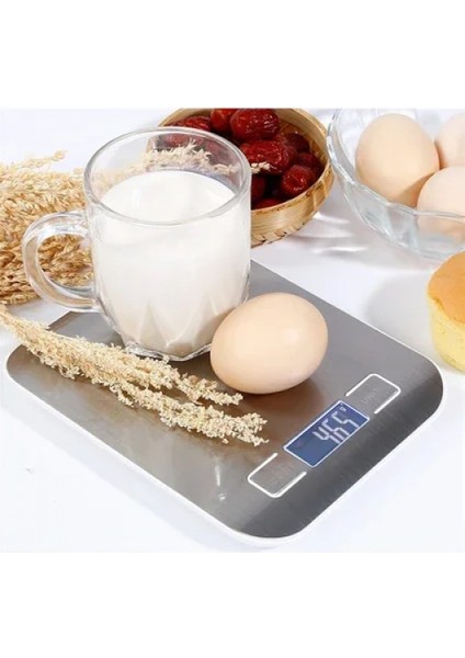 Metal Dijital Mutfak Terazisi Hassas Tartı 5 kg Crown (4887)
