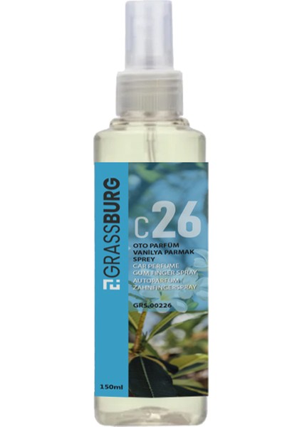 Oto Parfüm Vanilya Parmak Sprey 150 ml