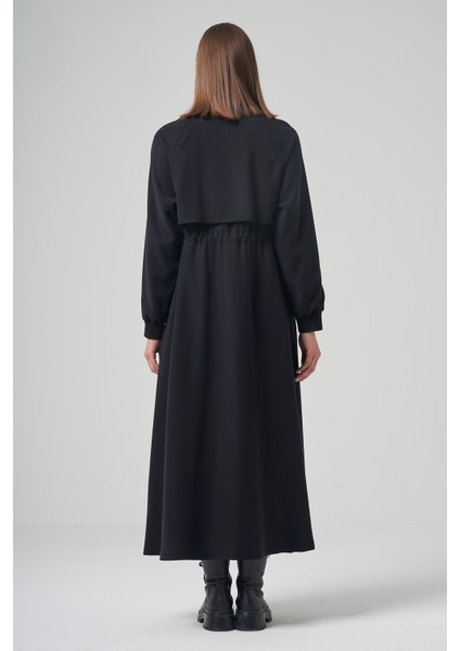 Anjelik Önden Fermuarlı Kap Ceket 6825 Siyah fiyatları