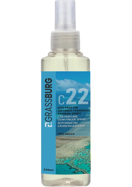 Oto Parfüm Okyanus Ferahlığı Parmak Sprey 150 ml