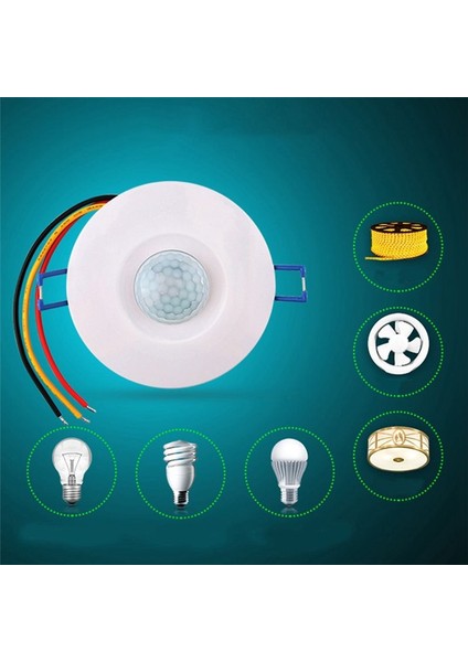 Gömülü Insan Vücudu Sensörü Anahtarı 220V Üç Telli LED Işıklar Fan Çok Fonksiyonlu Gecikmeli Zaman Sensörü (Yurt Dışından) modelleri