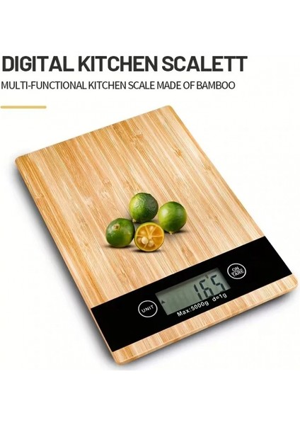 Crown Dijital Hassas Mutfak Tartısı - Terazisi-Hassas Ölçüm 5kg Bambu Görünümlü (4887) modelleri