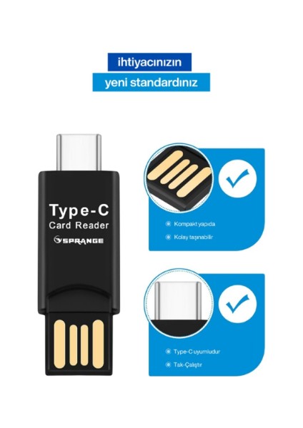 USB To Type-C Kart Okuyucu fırsatları
