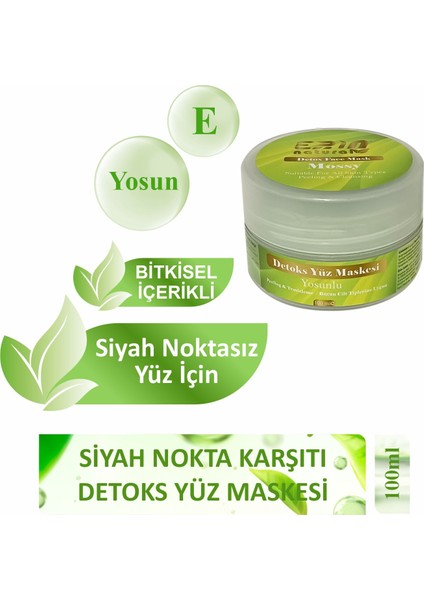 Siyah Nokta Karşıtı Detoks Yüz Maskesi 100 ml