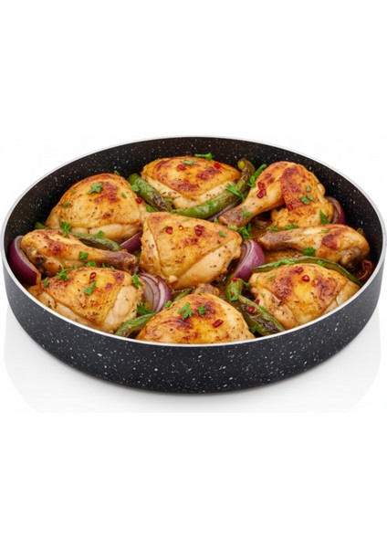 Granit Fırın Kabı Fırın Tepsisi 3 Lü Set 28 cm - 30 cm -32 cm fiyatları