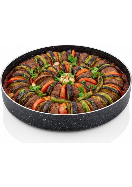 Granit Fırın Kabı Fırın Tepsisi 3 Lü Set 28 cm - 30 cm -32 cm fırsatları