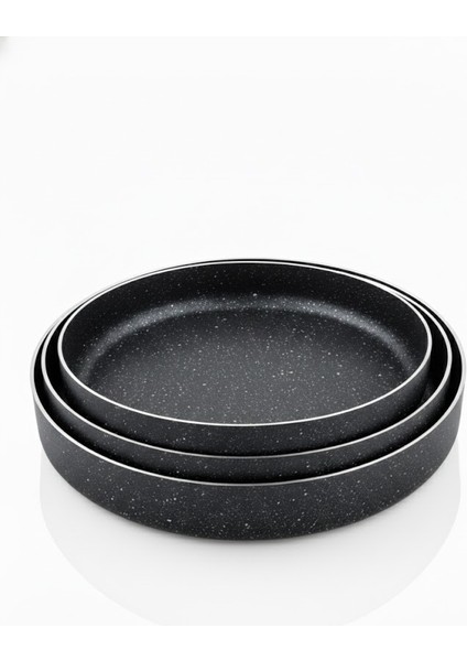 Granit Fırın Kabı Fırın Tepsisi 3 Lü Set 28 cm - 30 cm -32 cm indirimleri