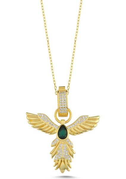 Anka Kuşu Altın Kaplama Kolye Ank1