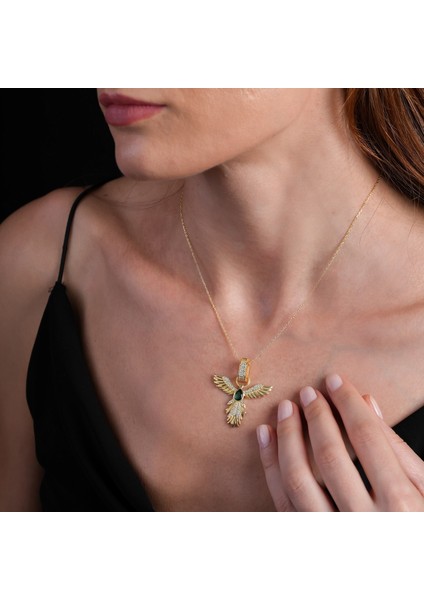 Anka Kuşu Altın Kaplama Kolye Ank1 modelleri