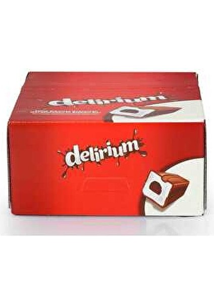 Delirium Sütlü Çikolata 28 gr x 24 Lezzetli Tatlı İkramlıklar İçin Şeker İçeriği fırsatları