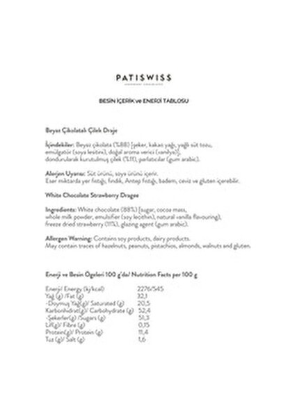 Beyaz Çikolatalı Çilek Draje 80g %88 Beyaz Çikolata ile Tatlandırılmış Lezzetli Atıştırmalık