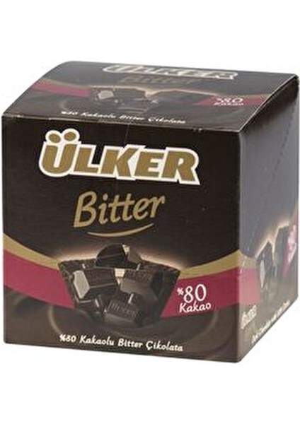 Çikolata %80 Bitter 60 grx6 Lezzetli Aile Boyu Tatlandırıcı İçermeyen Seçenek fiyatları