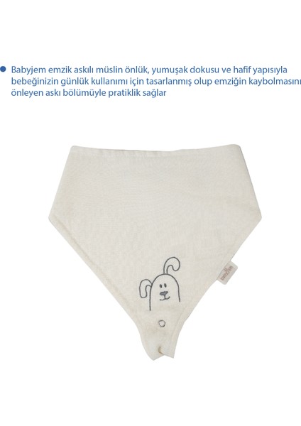 Emzik Askılı Müslin Önlük Ekru fırsatları