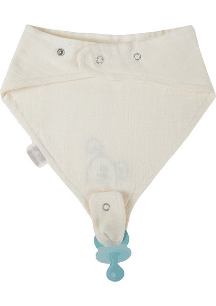 Emzik Askılı Müslin Önlük Ekru