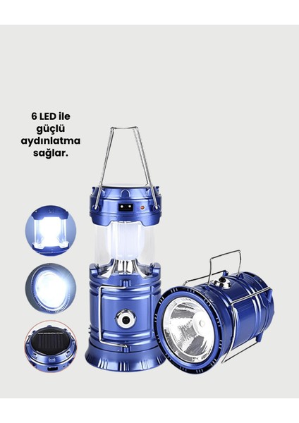 USB Şarjlı Çok Fonksiyonlu Kamp Feneri – Taşınabilir ve Dayanıklı - ER001Y-53C8T3 fırsatları