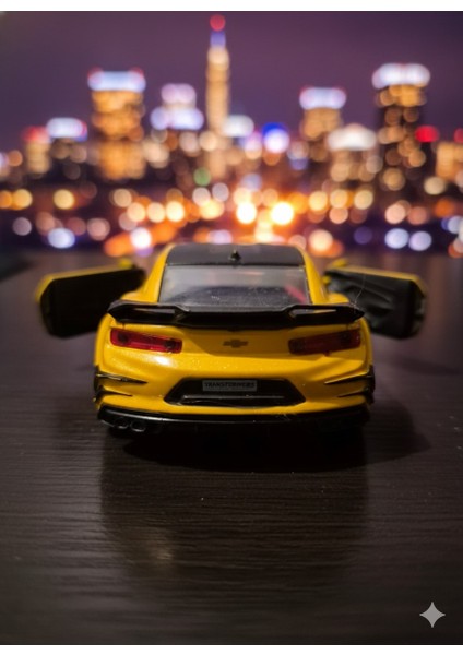 1:32 Chevrolet Camaro Bumblebee Diecast Model Araba (Açılabilir Kapılar) modelleri