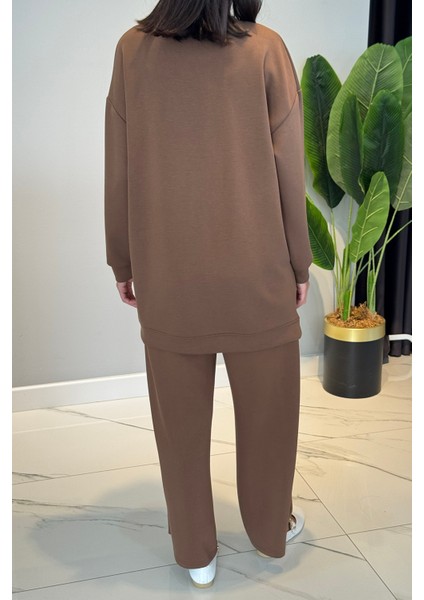 Taş Detaylı Modal Takım 120289 Kahverengi modelleri