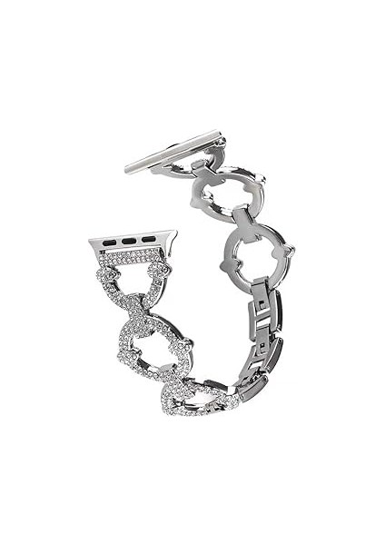 Zore ​​​apple Ile Uyumlu Watch 42MM Krd-57 Metal Kordon Gümüş