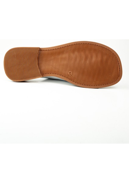 4099 Beyaz Deri Parmak Arası Kadın Terlik indirimleri