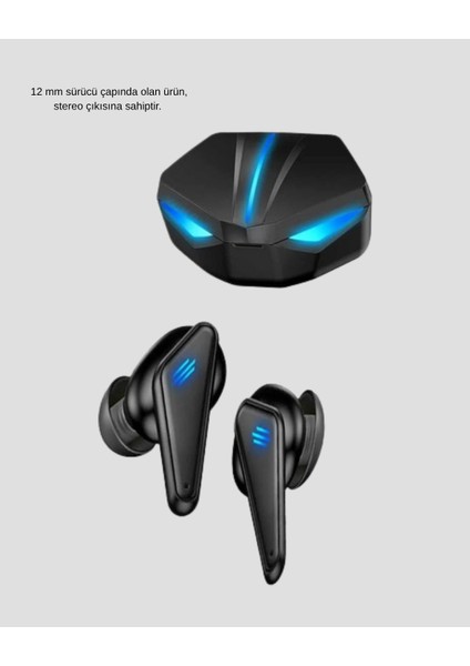 Gaming Bluetooth Kulaklık Pasif Gürültü Önlemeli 12MM Sürücülü - ER001Y-53KMO0 fiyatları