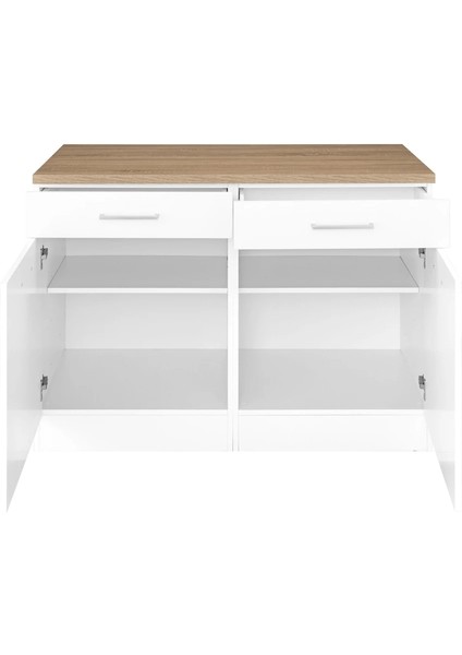 Tdesigno Ares Mutfak Çekmeceli Alt Modül 100 cm Beyaz -Tezgah Dahil modelleri