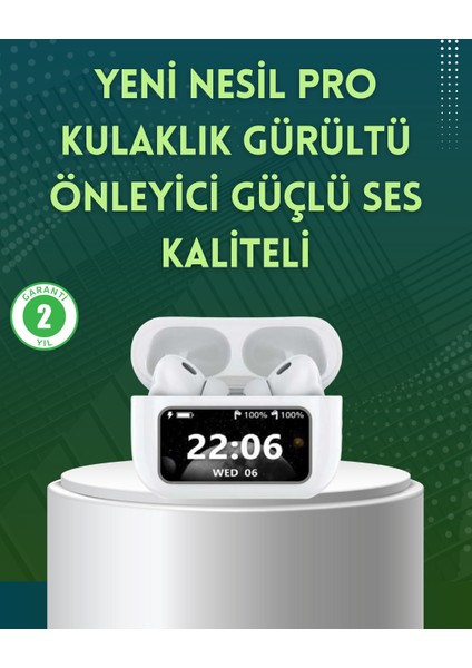 Yüksek Bass ve Güçlü Ses Özellikli Akıllı Bluetooth Kulaklık Dokunmatik Kont - ER001Y-53B8Z