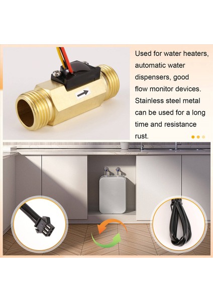 1/2pt Su Akış Sensörü Anahtarı Kontrol Ölçer Flowmeter 1 5-30L/MIN (Yurt Dışından) fırsatları