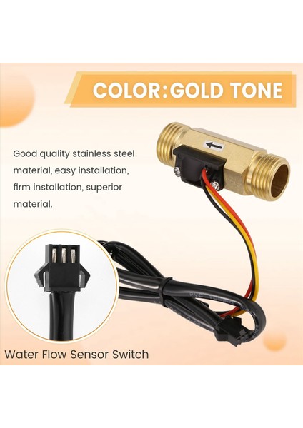 1/2pt Su Akış Sensörü Anahtarı Kontrol Ölçer Flowmeter 1 5-30L/MIN (Yurt Dışından) indirimleri