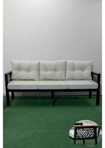 Melisa 3lü Balkon-Bahçe-Kafe Çay Seti Koltuk Oturma Takımı-Oturma Grubu,ofis Koltuğu