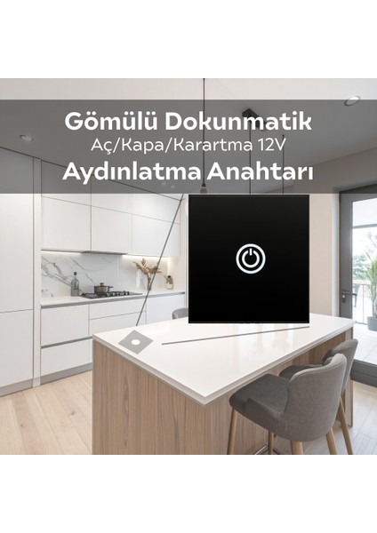 Gömülü 12V Dokunmatik Aç/kapama/karartma Aydınlatma Anahtar fiyatları