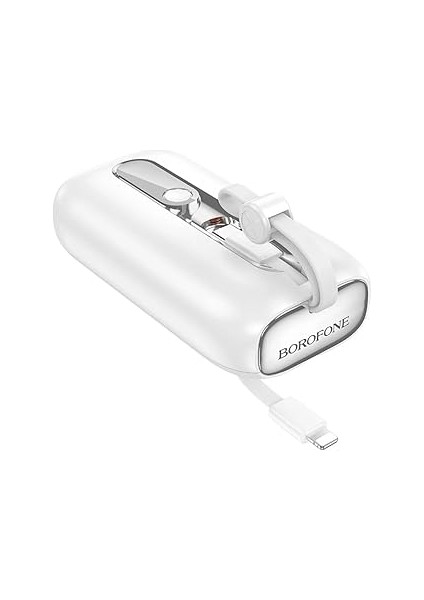 Borofone 10000MAH ile Uyumlu Şarj Seviyesi LED Gösterli Kompak ve Hafif