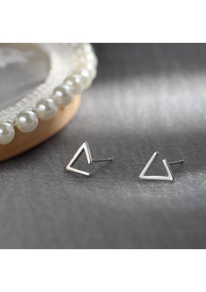 925 Gümüş Küpeler Kız Öğrenciler Niş Minimalist Tasarım Kıdemli Küpeler Yeni Gelgit Ins Küpeleri (Yurt Dışından)