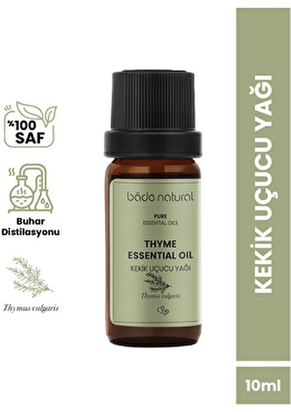 %100 Saf Kekik Uçucu Yağı 10 ml Cilt Bakımında Sebum Dengeleyici Etki Sunar