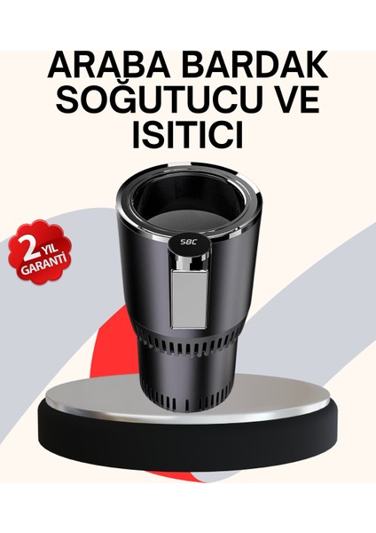 Araba Bardaklığı Isıtma Soğutma Ayarlı Çakmak Girişli Akıllı Model - ER001Y-53JVI2