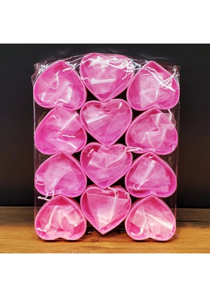 Pembe Kalpli Tül Kese fiyatları