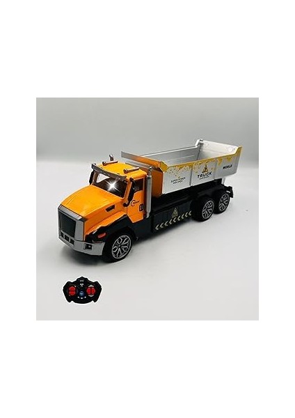 Uzaktan Kumandalı Kamyon Şarjlı Işıklı Metal Kasa Dorse Hareketli Full Fonksiyon Iş Makinesi R/c Ar