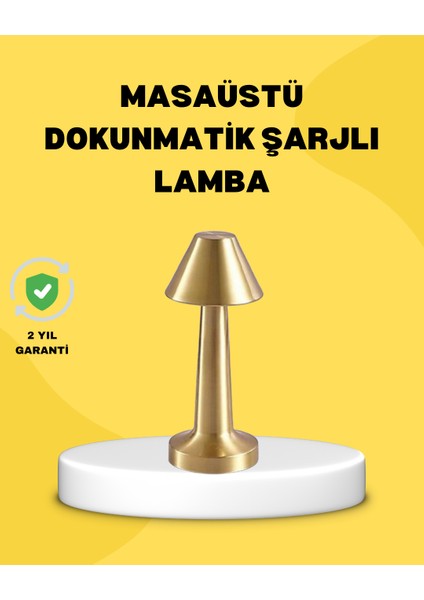 Kablosuz LED Masa Lambası 1800MAH 3 Renk Aydınlatma Dokunmatik - ER001Y-53JV71